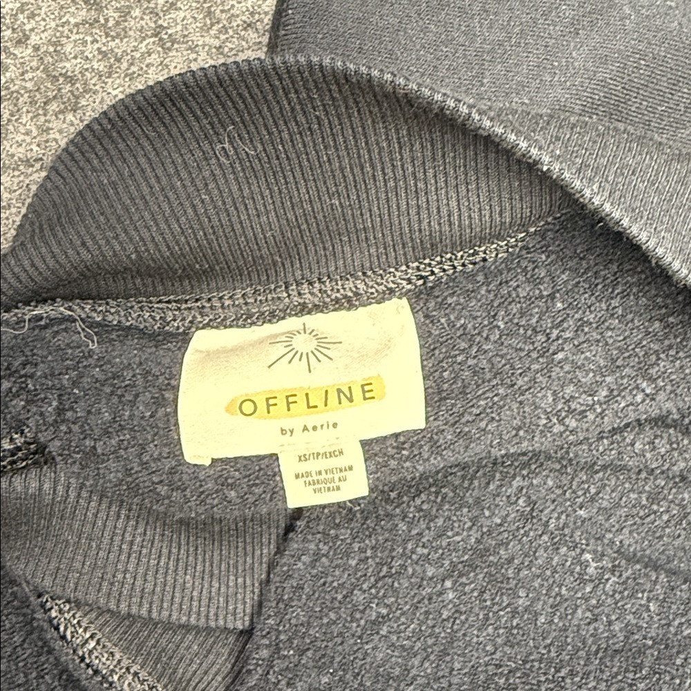 Offline Elegant Black Twist Front Sweatshirt - Picture 2 of 4